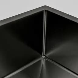 Кухонна мийка Platinum Handmade PVD HSBB з нержавіючої сталі 3 мм прямокутна 40x50x22 см чорна - мініатюра 4