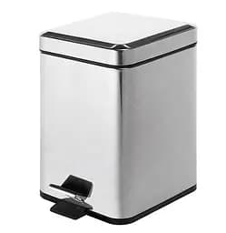 Ведро для мусора Gedy Argenta с педалью 5 л (2309-13) Хром