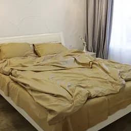 Комплект постільної білизни двуспальний 180 x 220 см SARRA Сатин Gold Золото