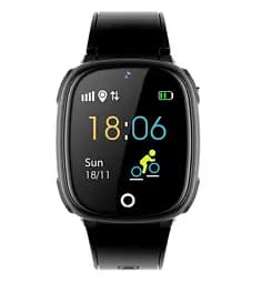 Подарунковий дитячий смарт-годинник Lemfo HW11 4G Aqua Plus з камерою і GPS-відстеженням водонепроникний чорний - мініатюра 3