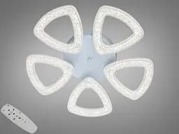 Стельова LED люстра Diasha чорна 53W пульт