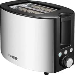 Тостер EDTS-2572, Inox/Black, 750W Edler teh0019676