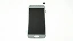 Дисплей для смартфона (телефону) Samsung Galaxy Note S7 Duos N930, silver (без рамки) titanium (OLED) - мініатюра 2