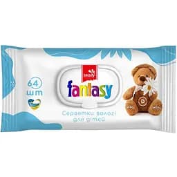 Салфетки влажные Fantasy Mini с ромашкой и Д-пантенолом 64 шт.