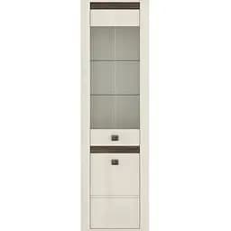 Пенал-витрина Gerbor Селена REG1D1W Ясень снежный (GRB-1070)