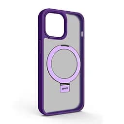 Чехол для Apple iPhone 13, Unit Stand, фиолетовый, MagSafe, противоударный защитный чехол-панель с подставкой, поддержкой магнитных держателей и беспроводной зарядки, защита всего корпуса, силикон + поликарбонат, ArmorStandart (ARM74894)