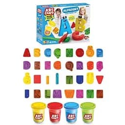 Набір для творчості з тіста Dede Art Craft Алфавіт 224 г (3731)
