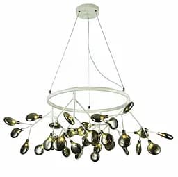 Люстра стельова LED Levistella 918LP263-36 WH+BK, 36 плафонів, білий і чорний, сучасний стиль, G4