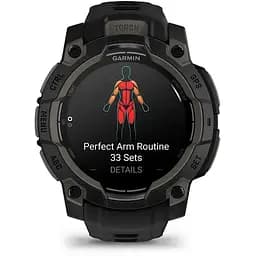 Смарт-часы Garmin Instinct 3 45mm AMOLED Black with Black Silicone Band (010-02936-40)