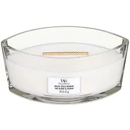 Свічка Woodwick Ellipse White Tea & Jasmine Білий чай та жасмин 453 г (76062E) - мініатюра 2