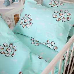 Наволочка MirSon Бязь 20-0030 Lambs 40х40 см блакитна (2200010267617)