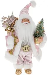 Новорічна фігура Санта Клаус з подарунками та ялинкою BonaDi 16х9х30 см dec0008673