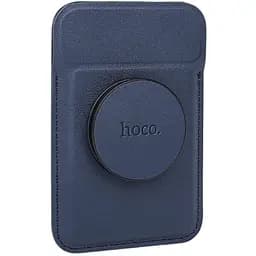 Магнитная карта держатель для телефона Hoco GT6 синий