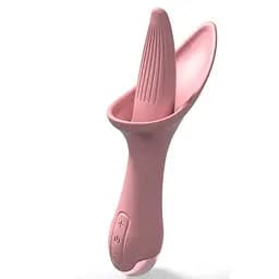 Вібратор язичок Flower Tongue USB Рожевий K000717