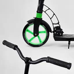 Самокат Best Scooter 85х16х36 см Чорно-зелений 000231515 - мініатюра 5