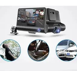 Автомобільний відеореєстратор C9 LCD 4" WDR 1080P Full HD (3 камери) - мініатюра 2