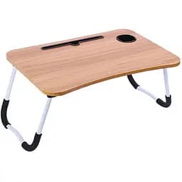 Складной столик подставка для ноут ноутбука Laptop table в кровать с подстаканником в асортименте