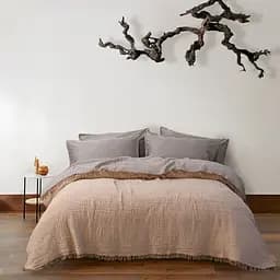 Покрывало Lotus Home Sia muslin tancoffee 220x240 см кофейное (svt-2000022332019)