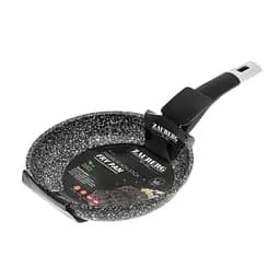 Сковорода алюминиевая Ø 18 см с покрытием под мрамор без крышки, Zauberg Черный 86976