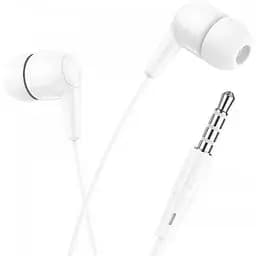Навушники вакуумні Hoco M97 Enjoy універсальні earphones з мікрофоном білі 6931474771797