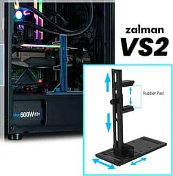 Підставка для відеокарти Zalman VS2 Black (ZM-VS2) - мініатюра 7