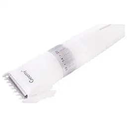 Машинка для стрижки волосся бездротова, набір для стрижки з телескопічною насадкою 3W Geemy біла - мініатюра 5