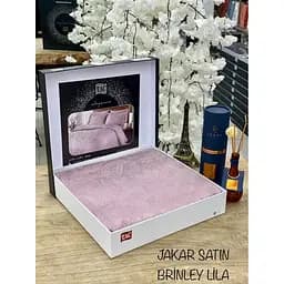 Комплект постільної білизни TAC Brinley Lilac Євро Різнобарвний 000230201 - мініатюра 2