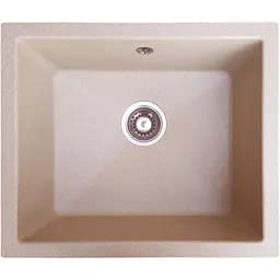 Гранітна кухонна мийка Romzha Mira U-540 Bezhvy (402) під стільницю