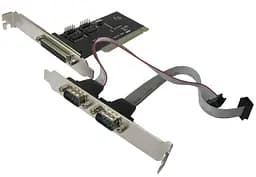 Контроллер Dynamode RS232 (COM) 2 канала + LPT (Parallel) 1 канал PCI (2s + 1p) чипсет WCH353 PCI