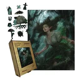 Деревянный пазл Мавка, А3, Деревянная коробка 200 элементов