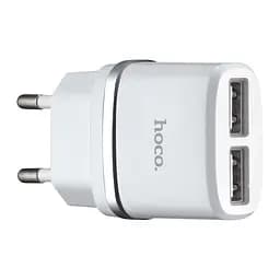 МЗП Hoco C12 Smart dual USB charger ( EU ) 2USB 2.4A White