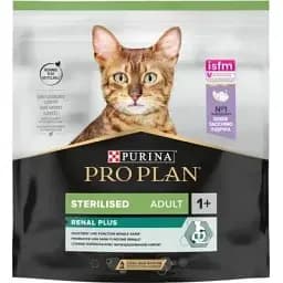 Сухой корм для кошек Purina Pro Plan Sterilised Adult 1+ Renal Plus Для взрослых стерилизованных С индейкой 400 г (7613033564673)