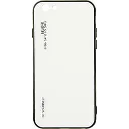 Чехол-накладка Toto Gradient Glass Case Apple iPhone 6/6S White
