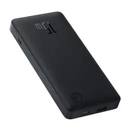 Зовнішній акумулятор Baseus Airpow Lite Power Bank 10000mAh 15W Cosmic Black (With Simple Series Data Cable USB to Type-C 30cm Black) (P10067500123-00) - мініатюра 3