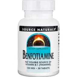 Бенфотіамін Source Naturals 150 мг 30 таблеток