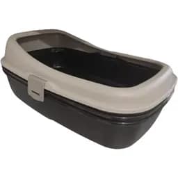 Туалет для котів Irak Plastik PT-300 з сіткою і подвійним дном бежевий