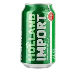 Пиво Holland Import, светлое, фильтрованное, 4,8%, ж/б, 0,33 л