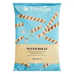 Трубочки вафельные Toniya с ароматом сгущенки 140 г