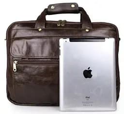 Сумка чоловіча 14247 для ноутбука з діагоналлю 15.6 дюйма Vintage коричнева - мініатюра 8