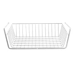 Навісна полиця-кошик для зберігання Raum 43х25.5х13.5 см біла (RG-005w)