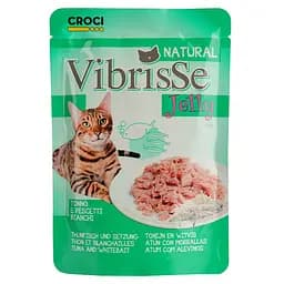 Вологий корм для котів Vibrisse Jelly з тунцем та корюшкою 70 г (C1018987)