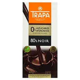 Шоколад черний Trapa без сахара 80 г