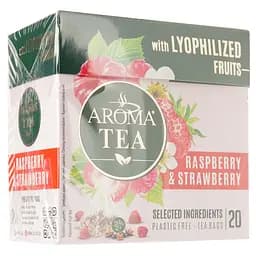 Чай фруктово-ягідний Aroma Tea з малиною та полуницею 40 г (20 шт. х 2 г) (896855) - мініатюра 2