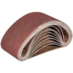 Стрічка шліфувальна Vitals 75x457 мм з. 80, 10 шт. коричнева (173573)