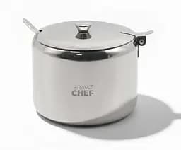 Цукорниця з ложкою нержавіюча сталь BRAVO CHEF 9.5 см (BC-5101/9.5)