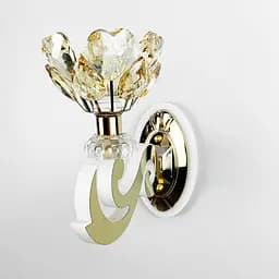 Бра в золотому корпусі із кришталевою квіткою Line F 86529/1 GD