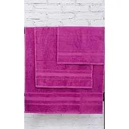 Набір банних рушників №5011 SoftNess Plum, 3 шт. (2200003182712) - мініатюра 2