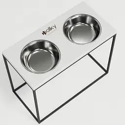 Hollky Base XL40 — миски на підставці для великих собак (2 × 1,8 л, висота 40 см) - мініатюра 6
