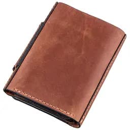 Шкіряне портмоне Grande Pelle 7.5х10х1.5 см acs0014745 - мініатюра 2