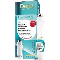 Гель-ліфтинг для шкіри навколо очей Delia Cosmetics Roll-On Under Eye Рол-он Hyaluron Fusion 15 мл - мініатюра 2